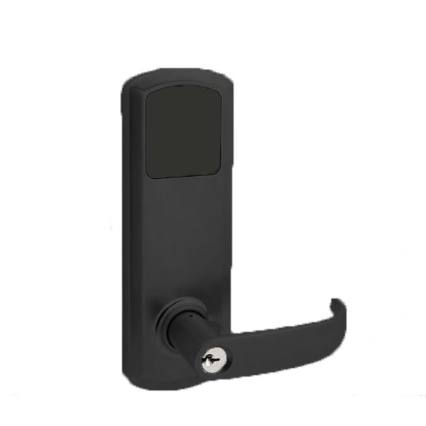 TownSteel - E-Genius 5000 - Interconnected Electronic Touch Keypad Lock - Entry - Bluetooth & RFID - 4" - On Center - Right Handed - Flat Black - Grade 1 - UHS Hardware