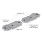 Major Mfg - LMB-033 - Lock Mounting Bracket For Adams Rite Locks In Aluminum Radius Door Frames - UHS Hardware