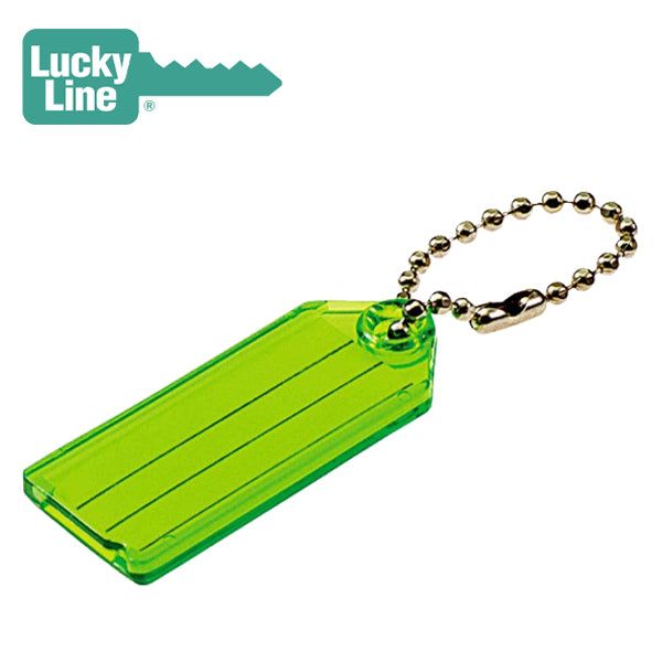 LuckyLine - 10102 - Key Tag with Ball Chain - Assorted Colors (2 Pack) - UHS Hardware