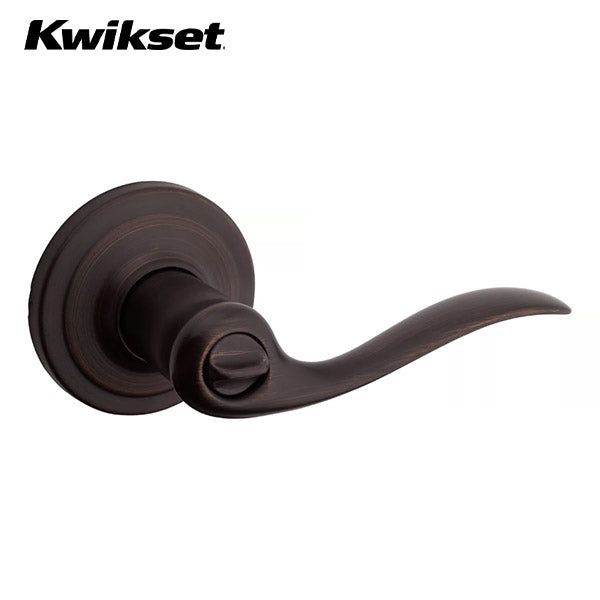 Kwikset - 740TNL - Tustin Lever - Round Rose - Entry - 11P - Venetian Bronze - SmartKey Technology - Grade 2 - UHS Hardware