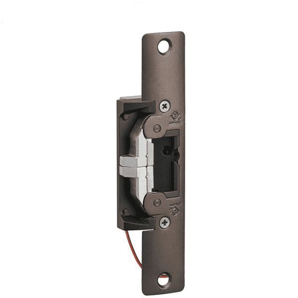 Adams Rite - 7431 - Electric Strike for Adams Rite or Deadlatches or Cylindrical Locks - 1/2" to 5/8" Latchbolt  - Clear Aluminum - Fail Safe/Fail Secure - 1-1/4" x 6-7/8" - Radius Plate - 12/24 VDC - UHS Hardware