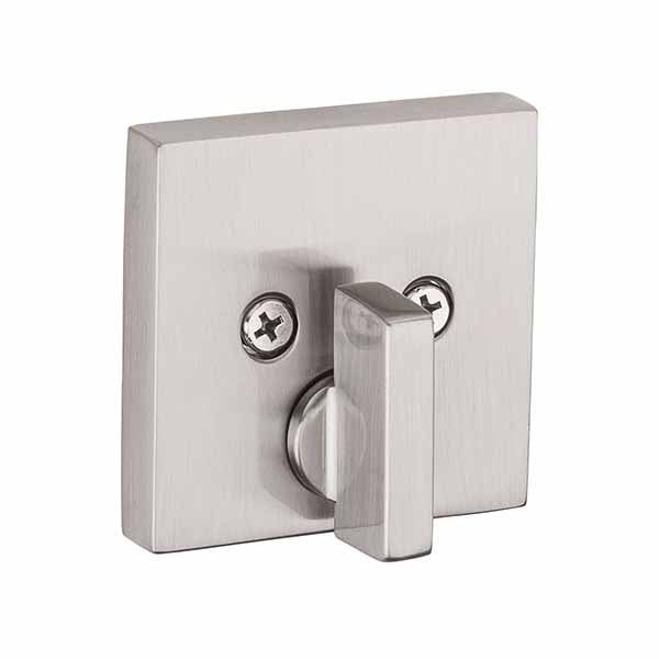 Kwikset - 258 - Downtown Deadbolt - Square Rose - 15 - Satin Nickel - Entrance - SC1 Schlage - SmartKey Technology - Grade 1 - UHS Hardware