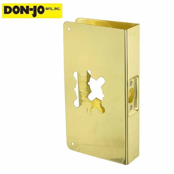 Don-Jo - Wrap Plate #4-2 HD - 2-3/4" - 1-3/4" Doors - Gold (4-PB-2-CW) - UHS Hardware