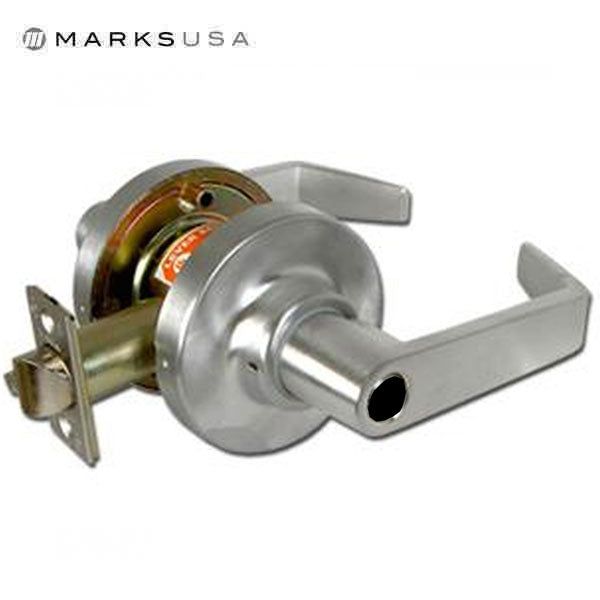 Marks USA -195AB - Commercial Lever - 2 3/4" Backset - 26D - No Cylinder - Entrance - Grade 1 - UHS Hardware