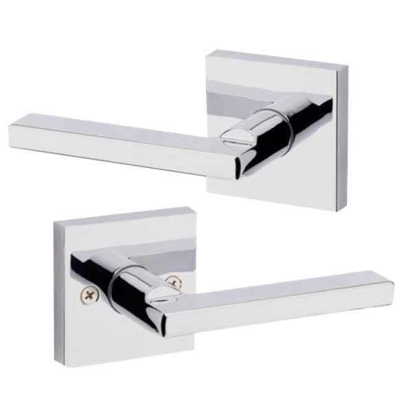 Kwikset - 154HFL - Halifax Passage Lever - Square Rose - 26 - Polished Chrome - Grade 2 - UHS Hardware