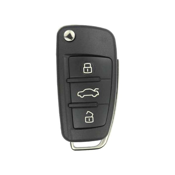 2006-2015 Audi / 3-Button Flip Key SHELL for YZ 3314 (AFTERMARKET) - UHS Hardware