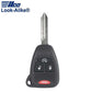 2007-2018 Dodge / 4-Button Remote Head Key / PN: 04589621AB / OHT692713AA (AFTERMARKET) - UHS Hardware