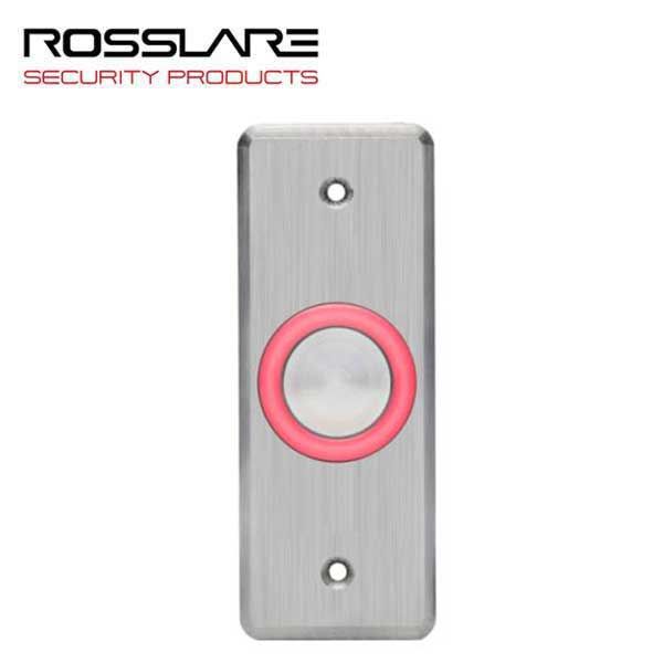 Rosslare - EX16OO - Request To Exit Button w/Toggle - Mullion Size - No Print - Analog Piezo- 10-24 VDC - UHS Hardware
