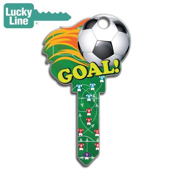 LuckyLine - B135S - Key Shapes - Soccer - Schlage - SC1 - 5 Pack - UHS Hardware