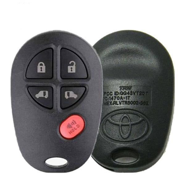 2004-2017 Toyota Sienna / 5-Button Keyless Entry Remote / PN: 89742-AE030 / GQ43VT20T (OEM) - UHS Hardware