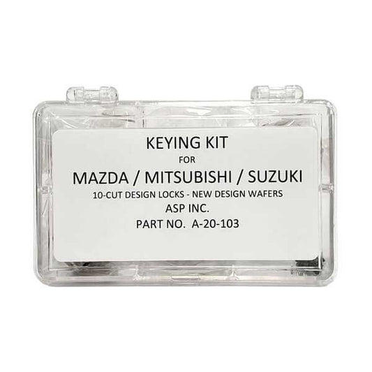 1995 - 2018  Mazda / Mitsubishi / Suzuki / MZ19 / B69 / MIT3 / 10 Cut /  Keying Tumbler Kit / A-20-103 (ASP) - UHS Hardware