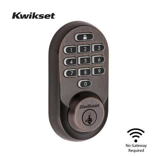 Kwikset - Halo 938 - Electronic Deadbolt - WiFi - SmartKey Technology - 11P - Venetian Bronze - UHS Hardware