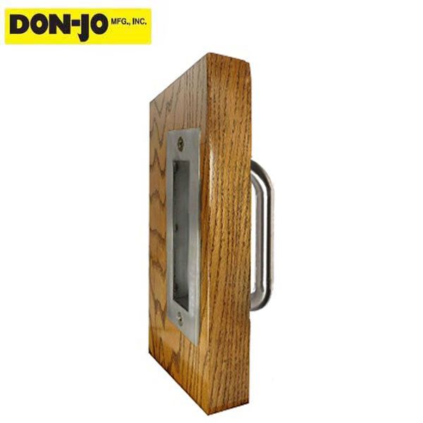Don-Jo - 1815 - Barn Door Round Pull - 6" CTC - Satin Stainless Steel - UHS Hardware