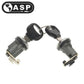1972-1993 Mazda / MZ16 / X26 / X131 / Driver & Passenger / Door Lock Cylinder Pair / Coded / Chrome / DP-20-101 (ASP) - UHS Hardware