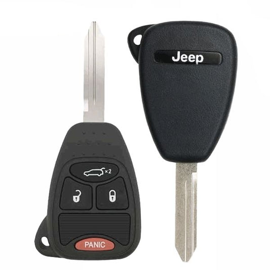 2005-2012 Jeep / 4-Button Remote Head Key / PN: 05026112AB / OHT692427AA (OEM Refurb) - UHS Hardware