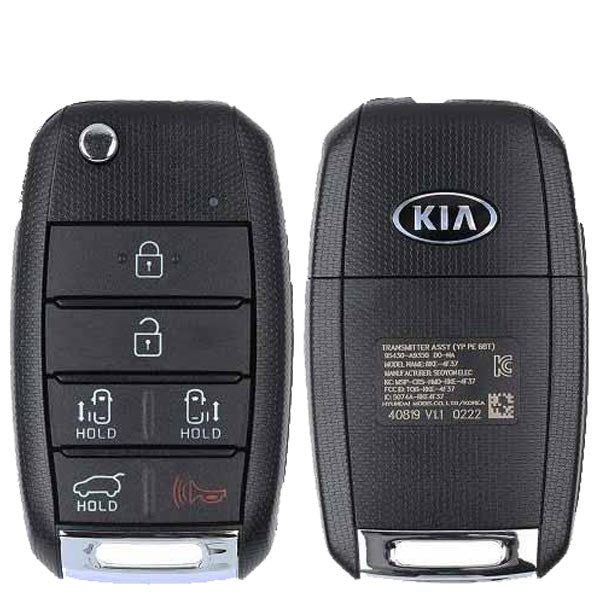 2019-2021 Kia Sedona / 6-Button Flip Key / PN: 95430-A9350 / TQ8-RKE-4F37 (YP PE 6BT) (OEM Refurb) - UHS Hardware