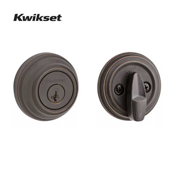 Kwikset - 980 - Single Cylinder Deadbolt - 11P - Venetian Bronze - SmartKey Technology - Grade A - UHS Hardware