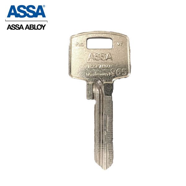 ASSA - MAX+ / Maximum + Security Restricted SFIC Key Blank - UHS Hardware