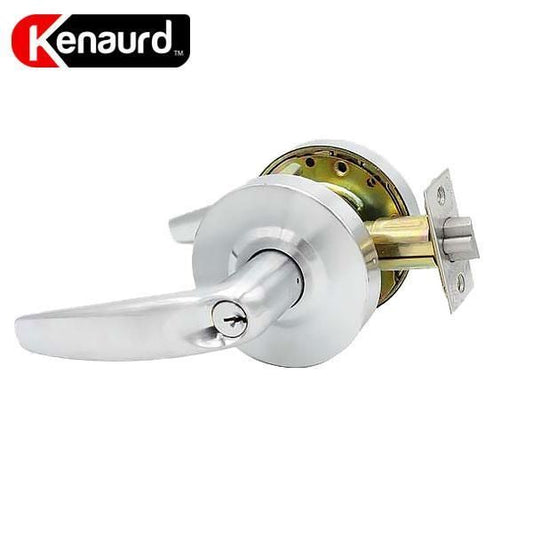 Commercial Lever Handle - Contemporary Design - 2-3/4” Standard Backset - Satin Chrome - Storeroom - Grade 2 - UHS Hardware