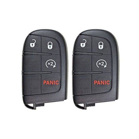 2 x 2015-2021 Jeep Renegade / 4-Button Smart Key / PN: 6BY88DX9AA / M3N-40821302 (AFTERMARKET) (2 for 1) - UHS Hardware