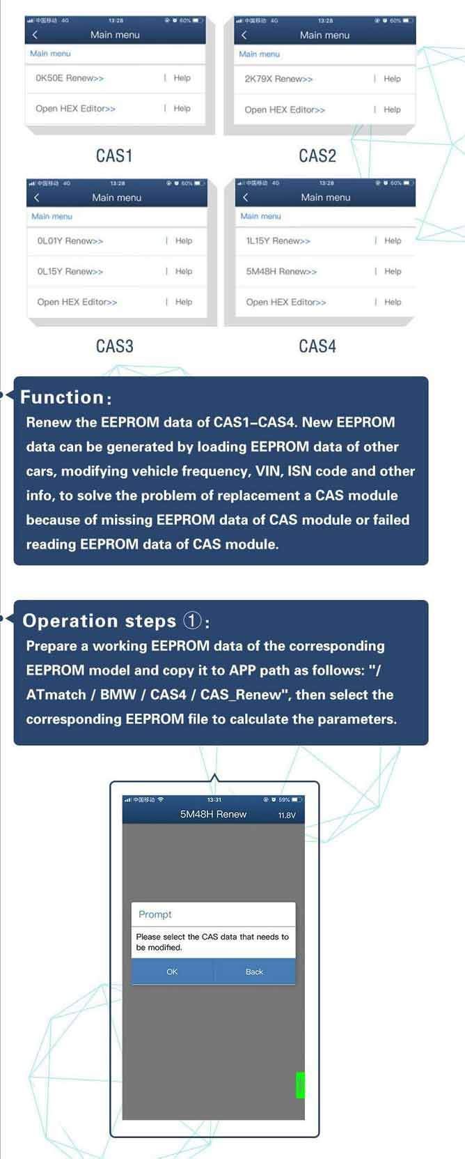 BMW - Module #1 for Mini ACDP - BMW CAS1 CAS2 CAS3 CAS3 + CAS4 CAS4 + IMMO - UHS Hardware