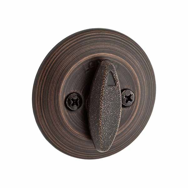 Kwikset - 660 Deadbolt - Round Rose - 11P - Venetian Bronze - Entrance - SC1 Schlage - SmartKey Technology - Grade 3 - UHS Hardware