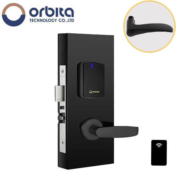 Orbita - S3072 - Mortise Hotel Lock - SPLIT Design - RFID - Hidden Cylinder - Optional Lever Style - 6 VDC - Optional Finish - Grade 2 - UHS Hardware
