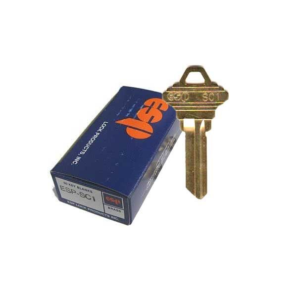 HPC - ESP SC1 Metal Key Blanks (BOX OF 250) - UHS Hardware