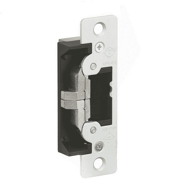 Adams Rite - 7430 - Electric Strike for Adams Rite or Deadlatches or Cylindrical Locks - 1/2" to 5/8" Latchbolt  - Anodized Aluminum - Fail Safe/Fail Secure - 1-1/4" x 6-7/8" - Flat Radius Plate - 12/24 VDC - UHS Hardware