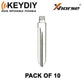 KEYDIY - H75 / FO38 - Flip Key Blade - #19 - For Xhorse / Keydiy Universal Remote Flip Keys - Pack of 10 - UHS Hardware