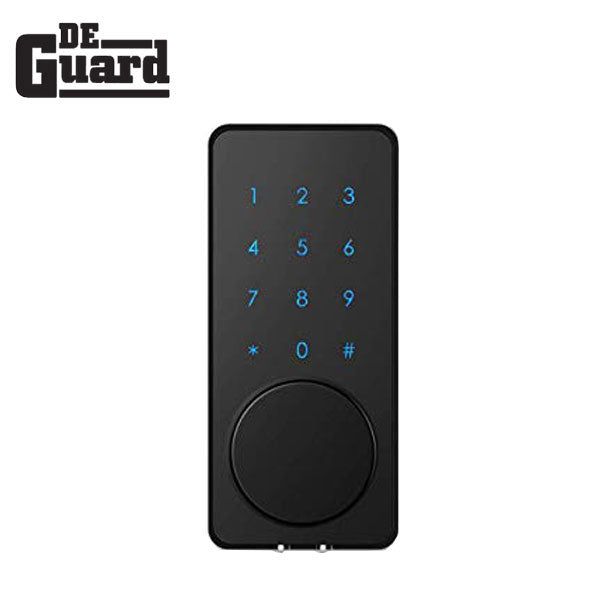 Electronic Bluetooth Touchscreen Deadbolt (Black) w/ Phone App & Key Override - UHS Hardware