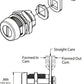 CCL 62207 / Weather Resistant Cam Lock w/ Shutter /  5/8" / Nickel - UHS Hardware