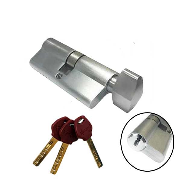 5 X High Security - Thumb Turn - Euro Profile Cylinder - US26D  - Satin Silver (Pack of 5- Keyed Alike) - UHS Hardware
