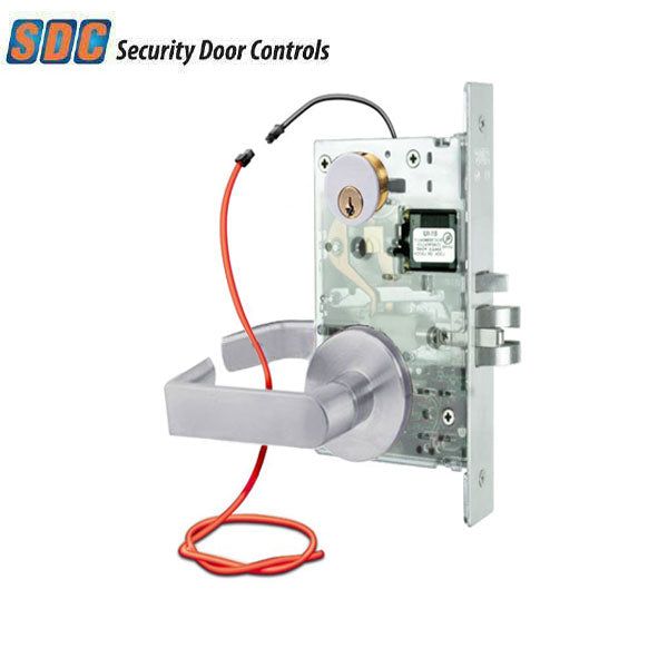 SDC - Z7652LQE - Electrified Mortise Lock - MLR - Fail Secure - Eclipse Rose - Optional Handing - 24VDC - Satin Chrome - Fire Rated - Grade 1 - UHS Hardware