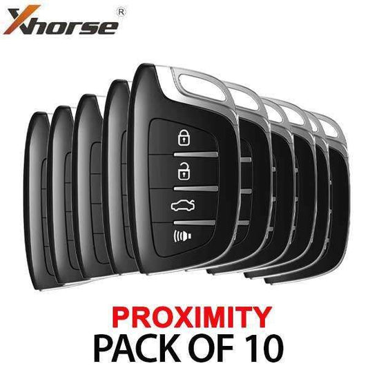 4-Button Universal Smart Key w/ Proximity Function for VVDI Key Tool (Xhorse) (BUNDLE OF 10) - UHS Hardware