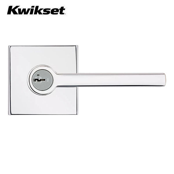 Kwikset - 156 - Halifax Lever - Square Rose - 26 - Entrance - SmartKey Technology - Grade 2 - UHS Hardware