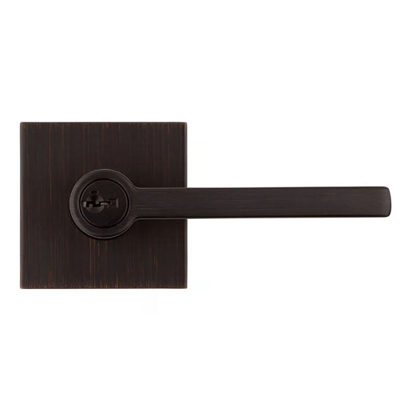 Kwikset - 156 - Halifax Lever - Square Rose - 11P - Venetian Bronze - Entrance - SmartKey Technology - Grade 2 - UHS Hardware