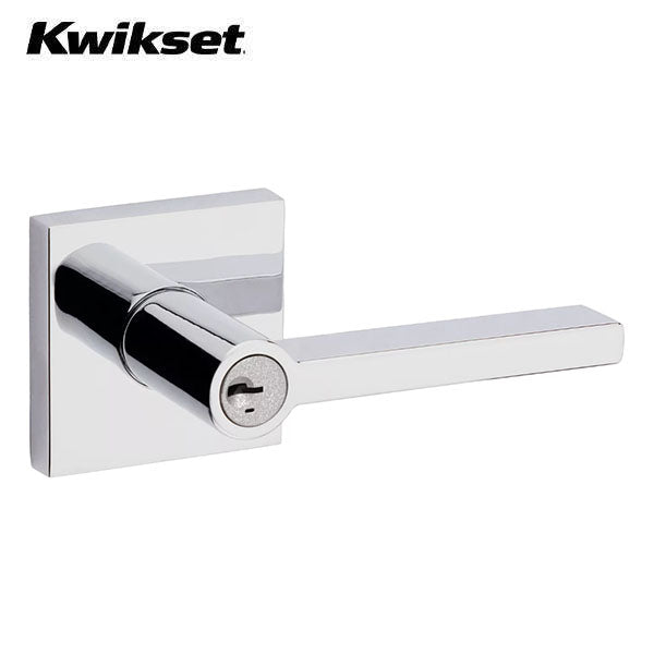 Kwikset - 156 - Halifax Lever - Square Rose - 26 - Entrance - SmartKey Technology - Grade 2 - UHS Hardware