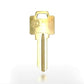 WR5 / N1054WB 5-Pin Weiser Key - Brass Finish (JMA-WEI-3E-BR)