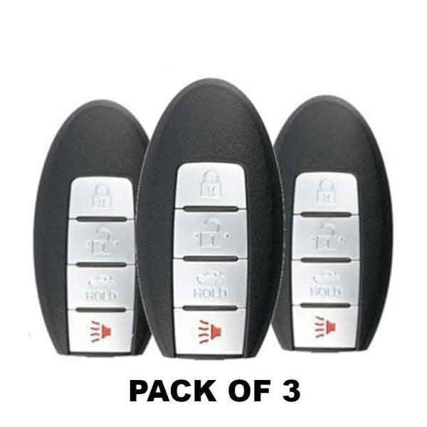 2013-2016 Nissan / Infiniti / 4-Button Smart Key / PN: 285E3-3TP0A / KR5S180144014 / IC 014 (Bundle of 3)