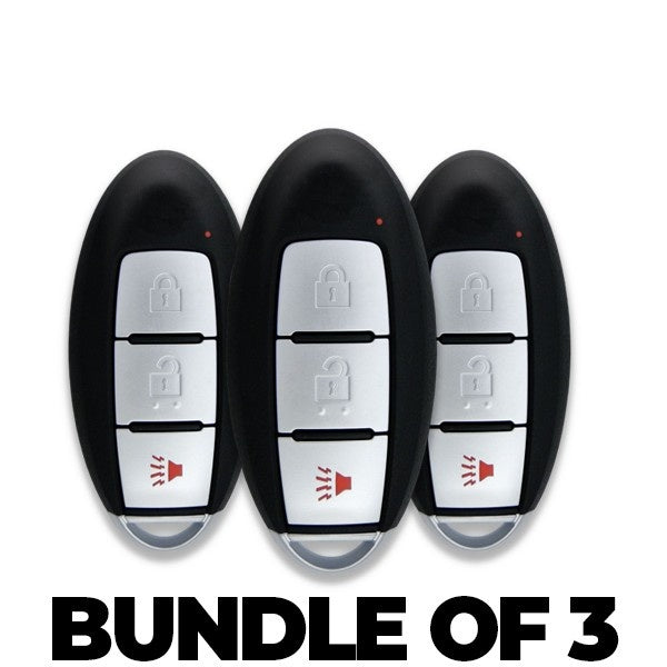 3 x 2019-2020 Nissan Pathfinder / Murano / 3-Button Smart Key / PN: 285E3-9UF1B / S180144902 / KR5TXN7 (BUNDLE OF 3)