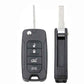 2015 - 2019 Jeep Renegade / Fiat 500X /4-Button Flip Key / 2ADFTFI5AM433TX (AFTERMARKET)