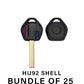 2000-2009 BMW HU92 2 Track Transponder Key SHELL (NO CHIP) (BUNDLE OF 25)