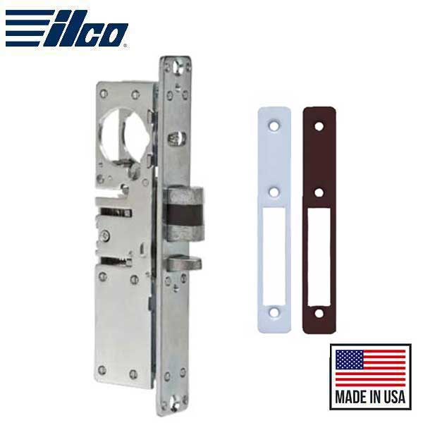 ILCO - 451 Deadlatch Mortise Lock - 1 1/8" Backset - RH - Flat Faceplates - Clear/Dark Bronze Faceplates - UHS Hardware