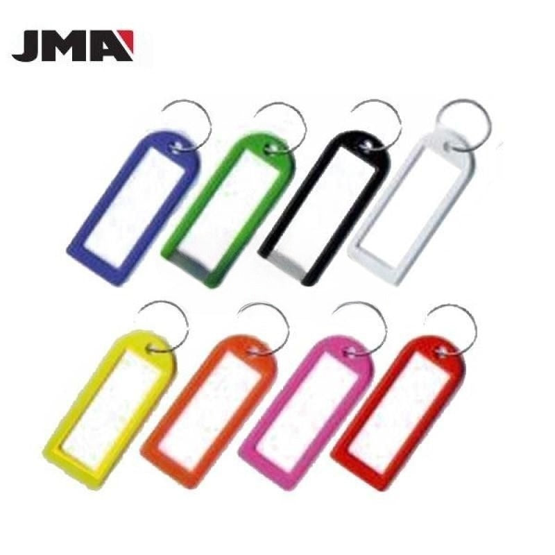 50 Pack of Key ID Tags w/ Ring & Hole Assorted Colors (JMA M1)