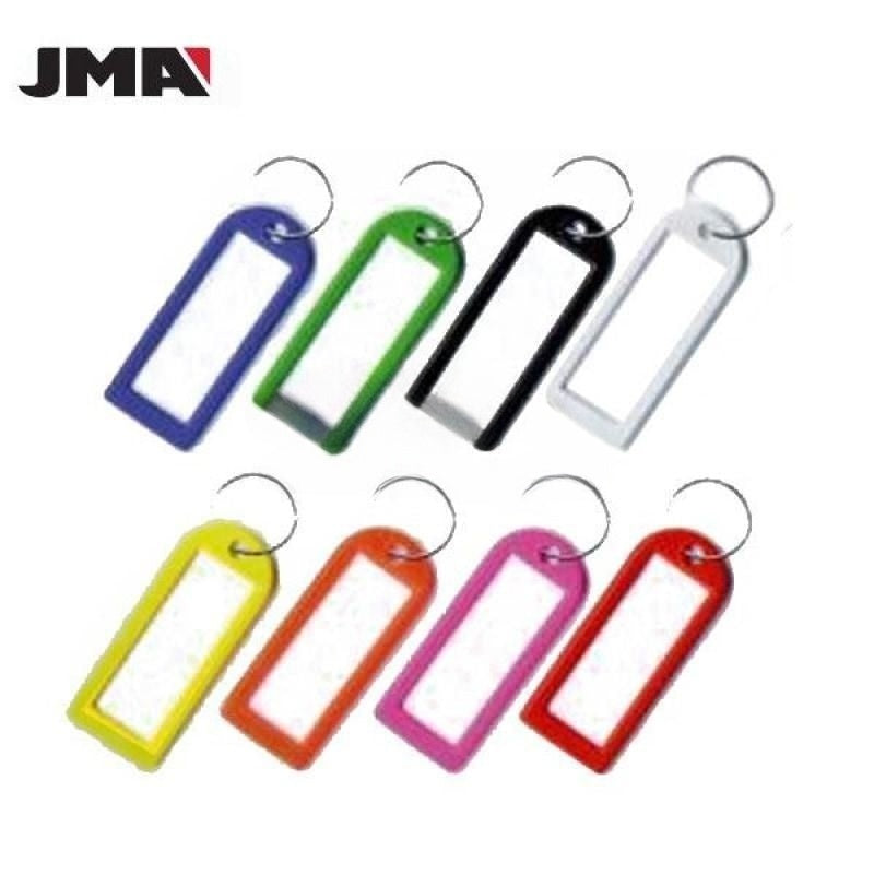 20 Pack of Key ID Tags w/ Ring & Hole Assorted Colors (JMA M1)