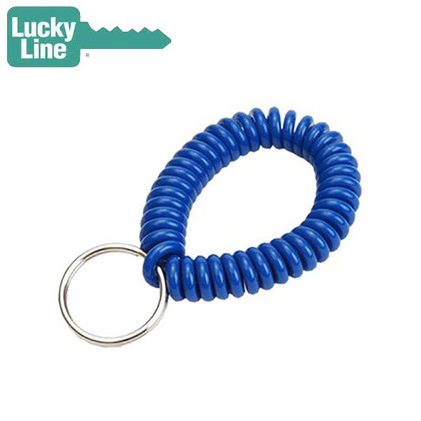 LuckyLine - 4103505 - Wrist Coil With Ring - Blue NKR - 5 Pack - UHS Hardware