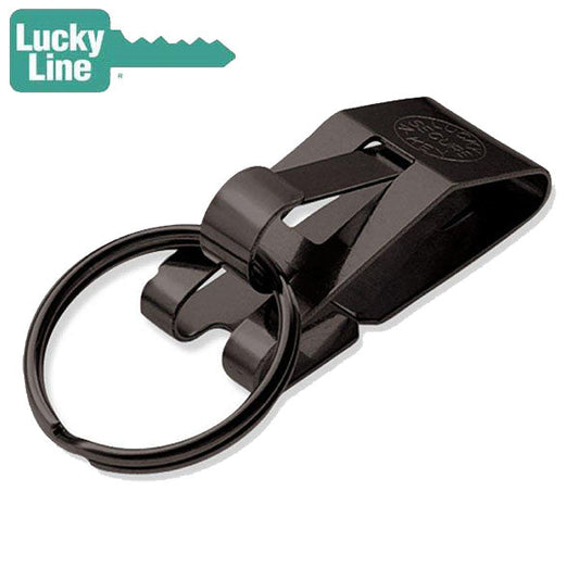 LuckyLine - 4701 - Secure-A-Key® for Wide Belts - Black - 1 Pack - UHS Hardware